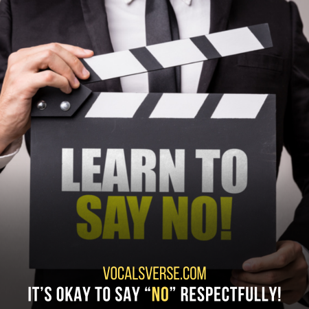 Saying 'No' is okay. it's about respectful communication