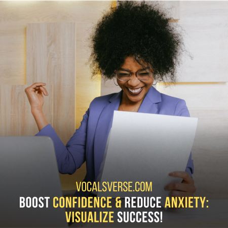 Calm nerves by picturing a positive outcome