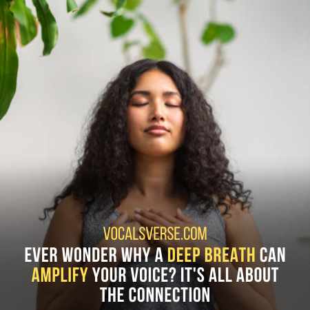 Deep breaths help you speak loudly