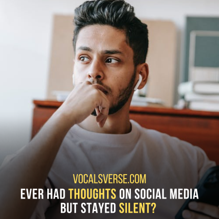 Staying quiet so others don't get offended? No more social engagement