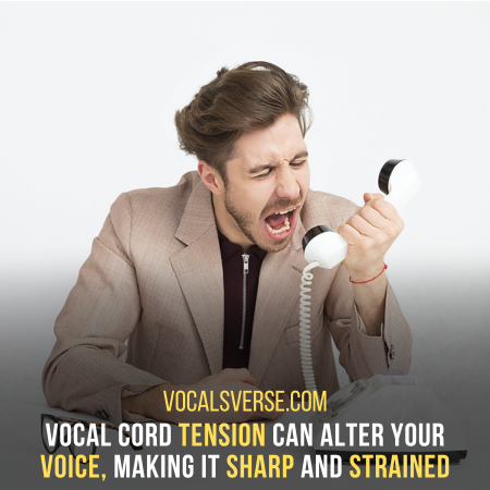 Discover the Impact: Tight vocal cords create a sharp, strained tone