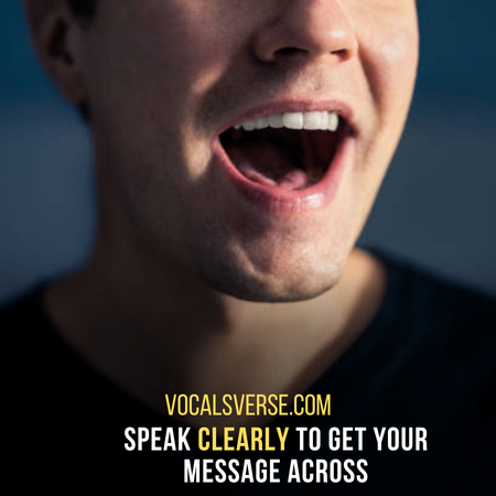 Clear pronunciation is key to public speaking