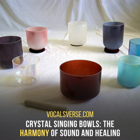 Create harmony with crystal singing bowls