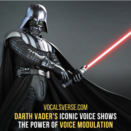 Importance of voice modulation: portrayed by Darth Vader voice