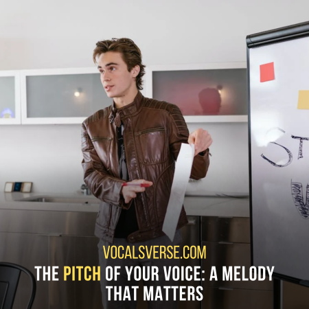 Find a balanced voice pitch to speak soothingly
