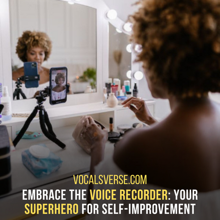 Record yourself for betterment in your voice